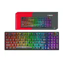TECLADO GAMER MECANICO  STRIKER CYBERTEL CBX K1008-3M RAINBOW BT WIFI RECARGA