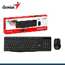 TECLADO GENIUS + MOUSE WIRELESS KM-8206S USB MULTIMEDIA BLACK
