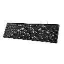 TECLADO GENIUS SLIMSTAR 820 RETROILUMINADO AI COPILOT USB  BLACK