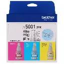 TINTAS BROTHER  BT5001 3PK , PACK 3 , COLOR MAGENTA CYAN Y AMARILLO
