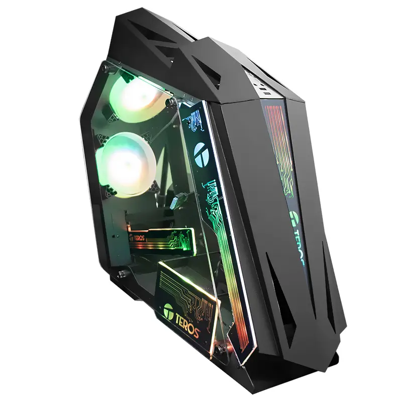 CASE GAMER TEROS TE-1314G MID TOWER CON PUERTOS USB 3.0 / USB 2.0, AUDIO FRONTAL Y VENTILADOR ARGB INCLUIDO
