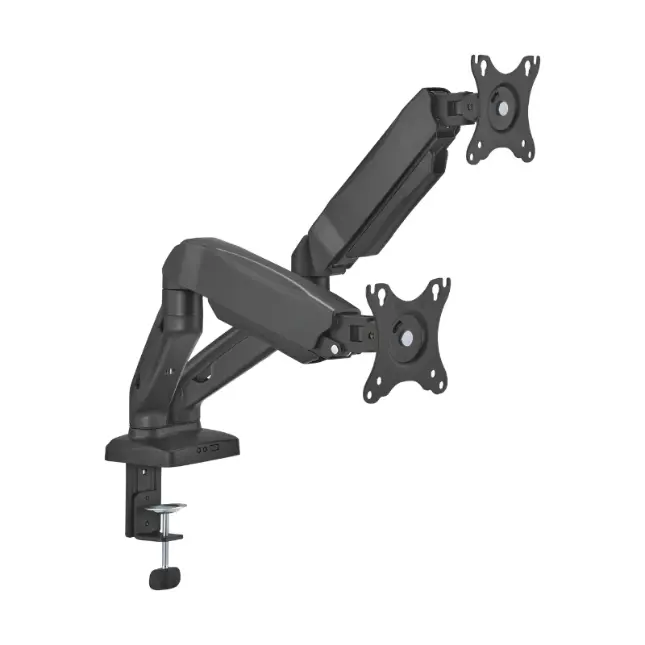 Rack Soporte Hidráulico Articulado Para 2 Monitores  17" A 32",  Ke-C024E