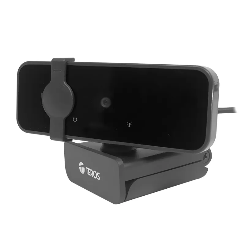 WEBCAM TEROS TE-9072, 2K, MICRÓFONO INCORPORADO, USB 2.0