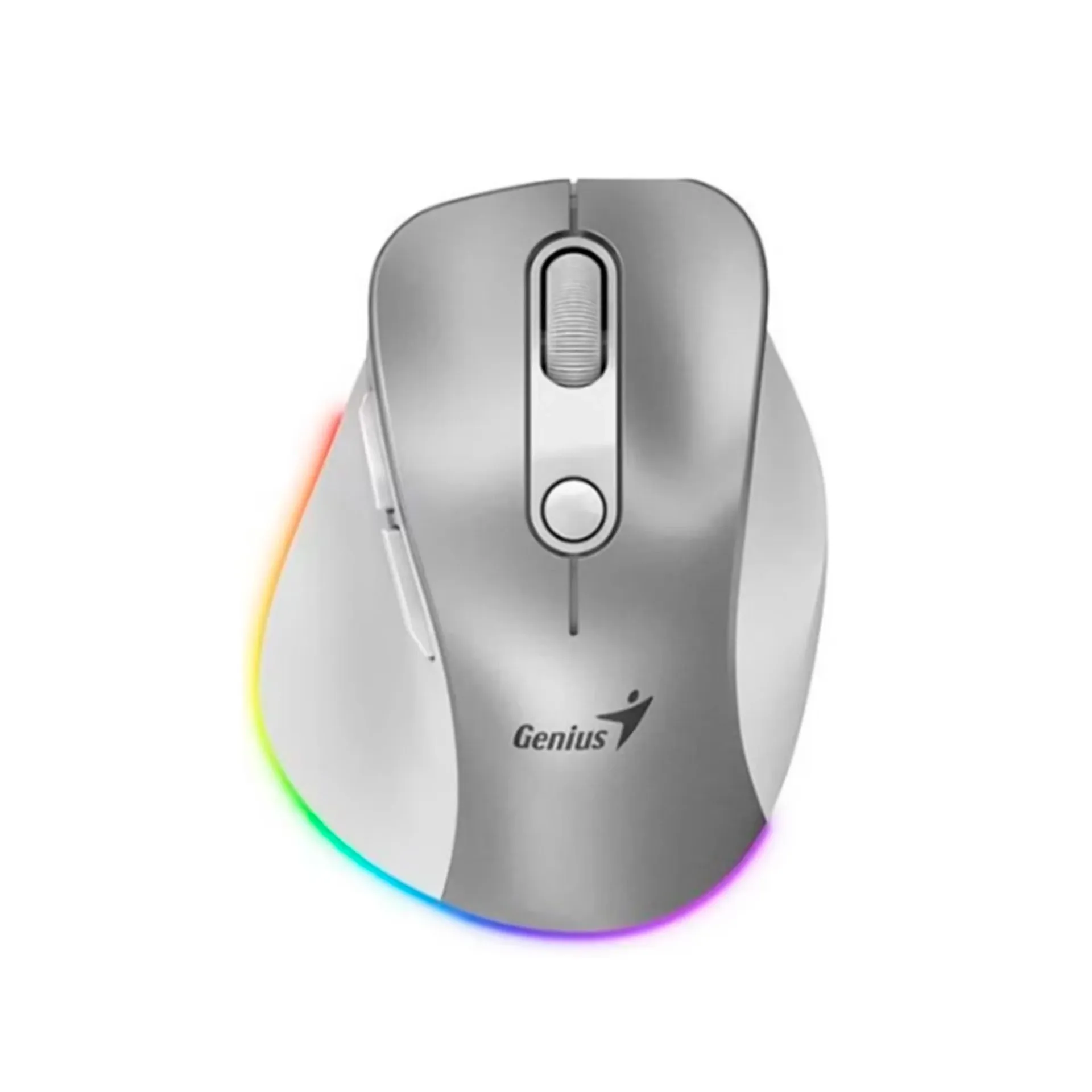 MOUSE INALÁMBRICO GENIUS ERGO 9000S PRO, 2400 DPI, 6 BOTONES, BLUETOOTH, RECARGABLE, LED-RGB