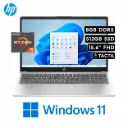 LAPTOP HP 15-FC0146DX AMD RYZEN 5 7520U 512GB SSD 8GB DDR5 15.6 FHD (1920X1080) TOUCHSCREEN WINDOWS 11 COLOR NATURAL SILVER US