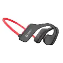 AUDÍFONO DE CONDUCCIÓN DE AIRE TEROS TE-8078R, BLUETOOTH, ROJO/GRIS