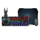 KIT GAMER FALCON ENT G2000-4 TECLADO + MOUSE USB + AURICULAR + PAD MOUSE E